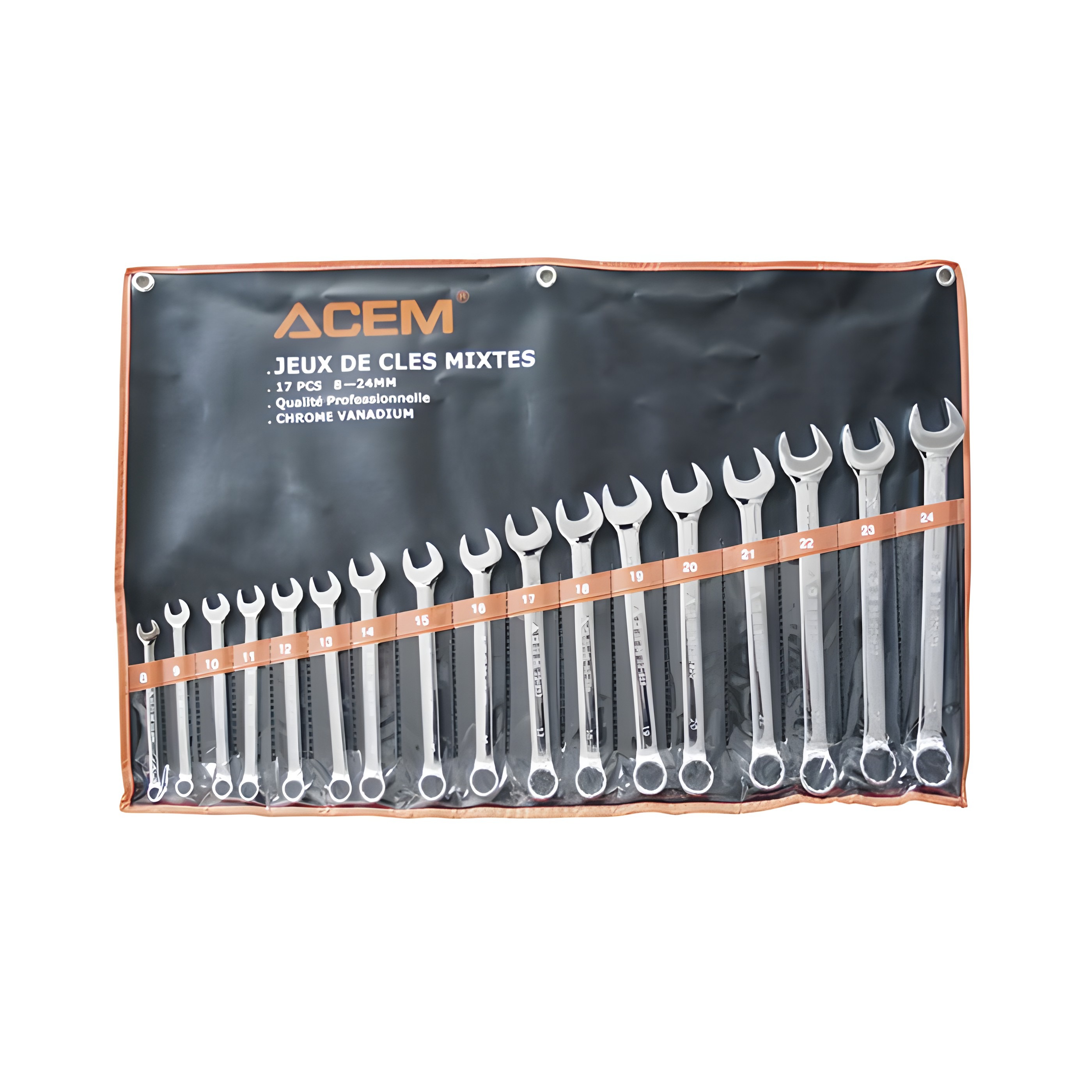 JEUX DE CLÉS MIXTES EN TROUSSE 6-32 (26PCS) ACEM