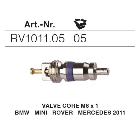 VALVES SERVICES M8*1 5PCS ERRECOM RV1011.05