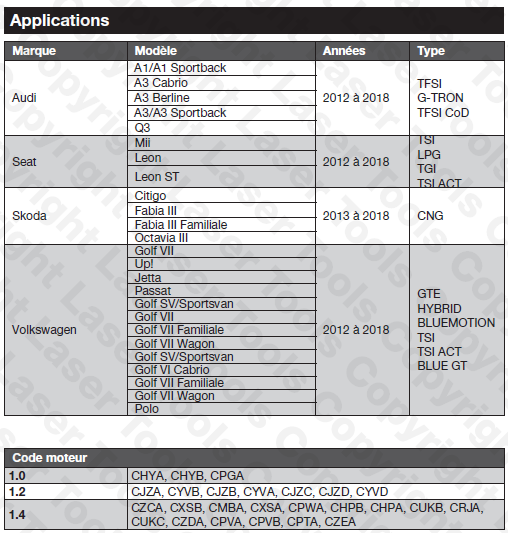 Application LASER6586