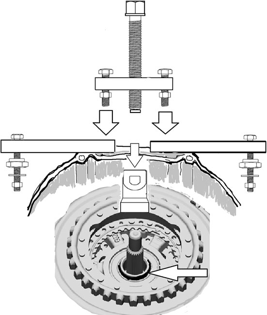 "Kit Laser 6718 pour dépose des embrayages à double disque sur boîtes VAG, compatible avec Golf et A3